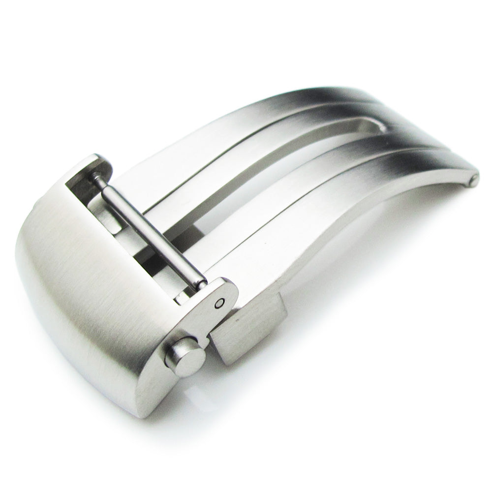 Roller Deployment Buckle / 18mm or 20mm Deployant Clasp  for Leather Watch Strap, Brush