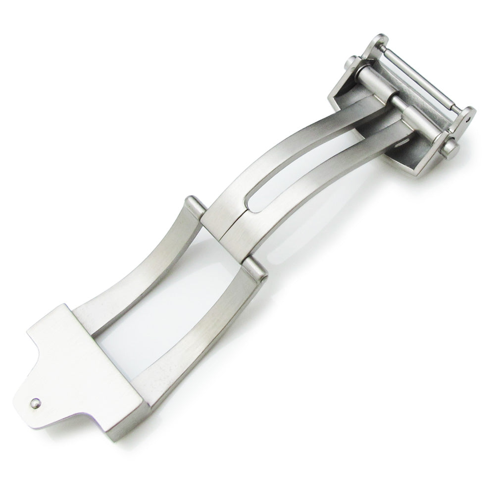 Roller Deployment Buckle / 18mm or 20mm Deployant Clasp for Leather Watch Strap, Brush