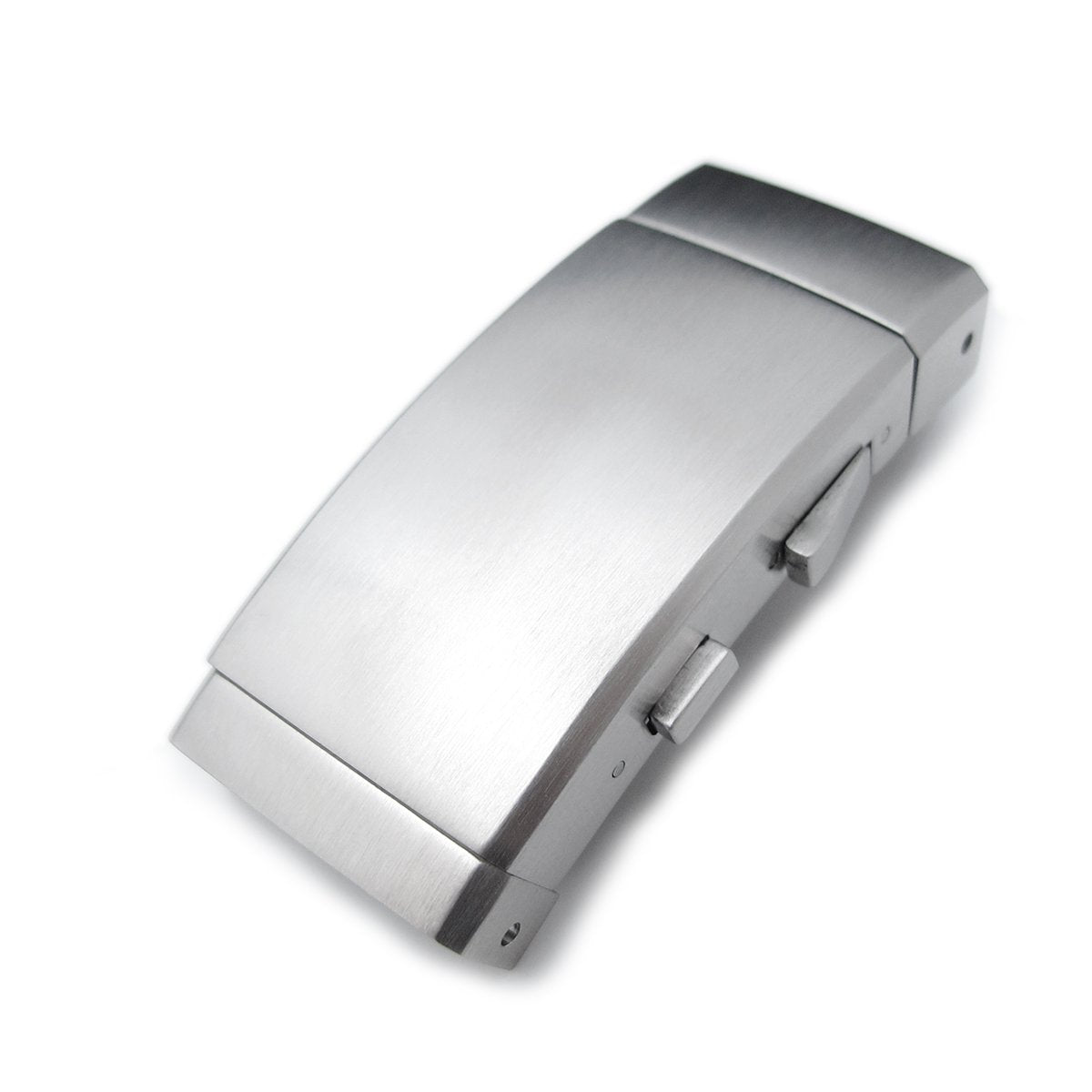 20mm 316L Stainless Steel Wetsuit Ratchet Buckle Button Control diver extension clasp, Brushed