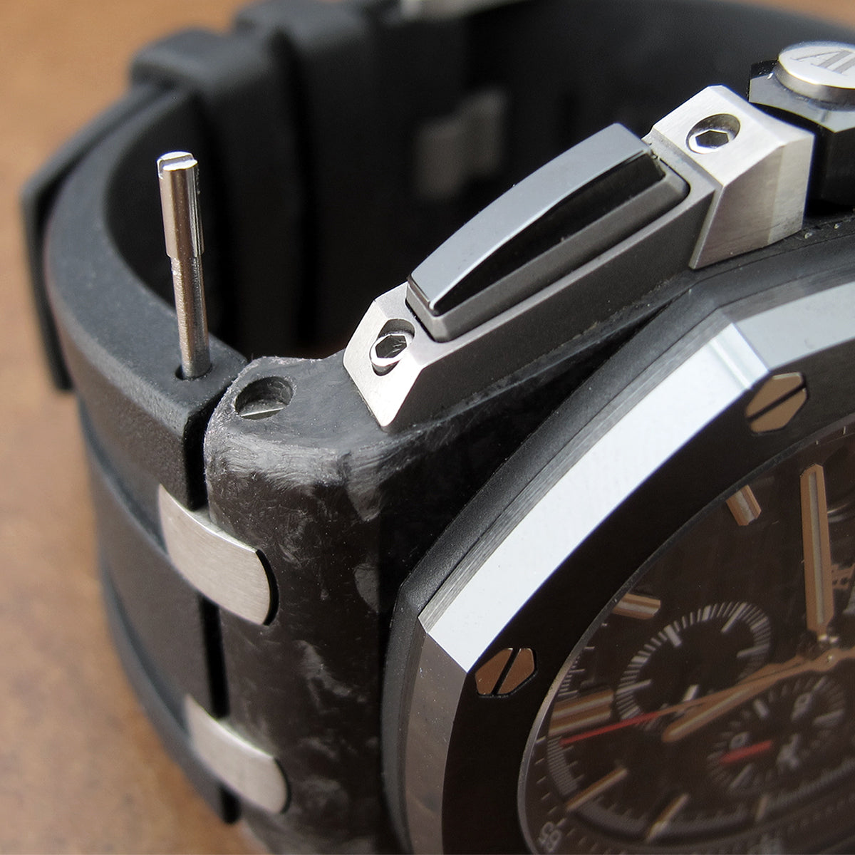 Screw-in Lug Bars/ Pins for 44mm New Model Audemars Piguet Royal Oak Offshore Leather Watch Band