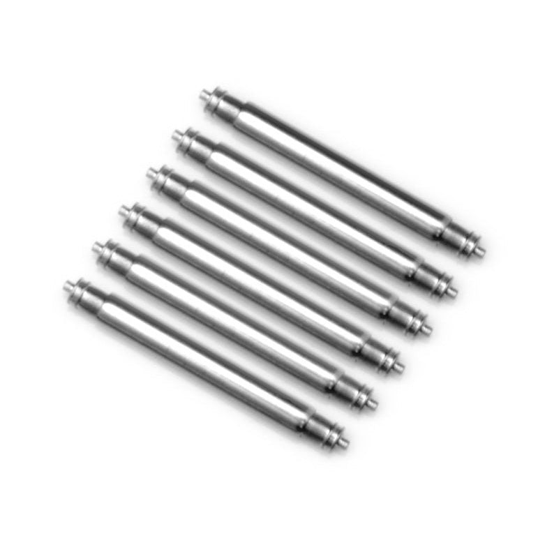 3 pairs Heavy Duty Double Shoulder Spring Bar Dia. 2.3mm (20, 22 mm), Tip Dia. 0.8mm