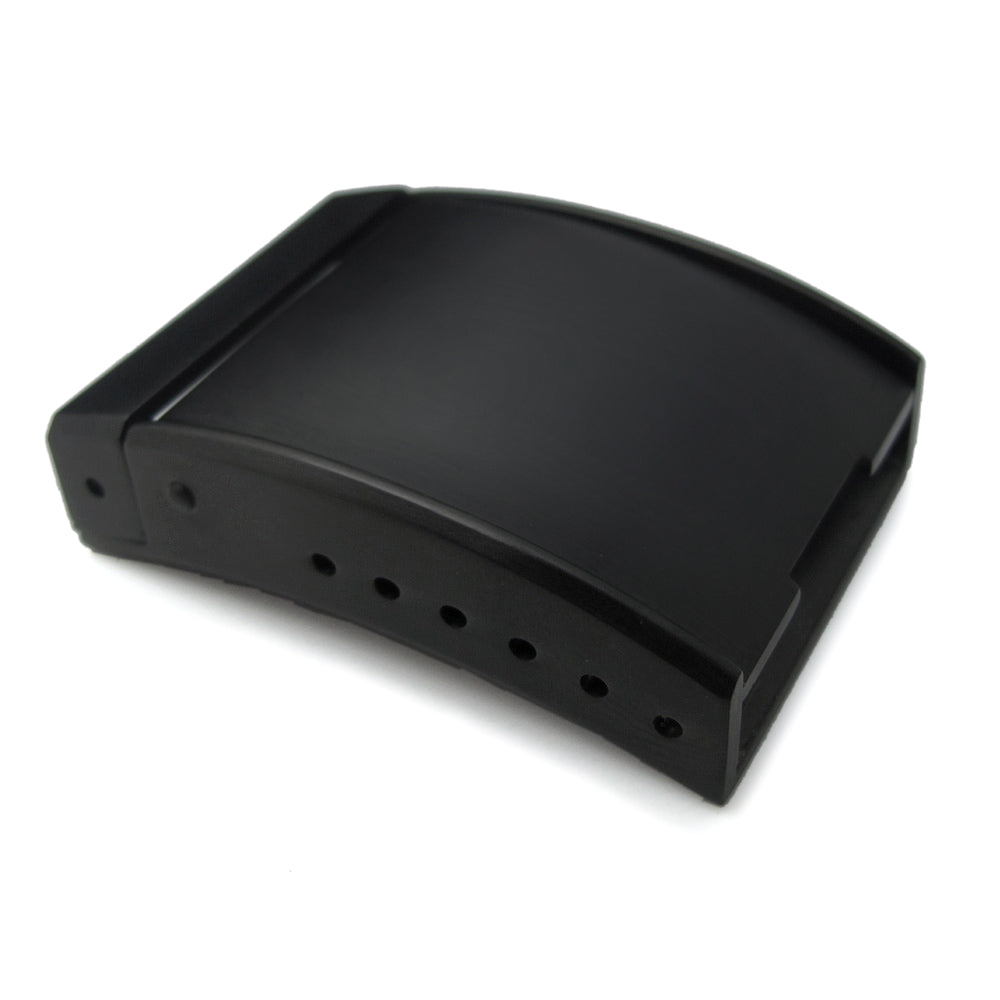 20mm, 22mm or 24mm PVD Black Solid OME Style Watch Band Buckle / Clasp (The Seat Belt Lock spring latch)