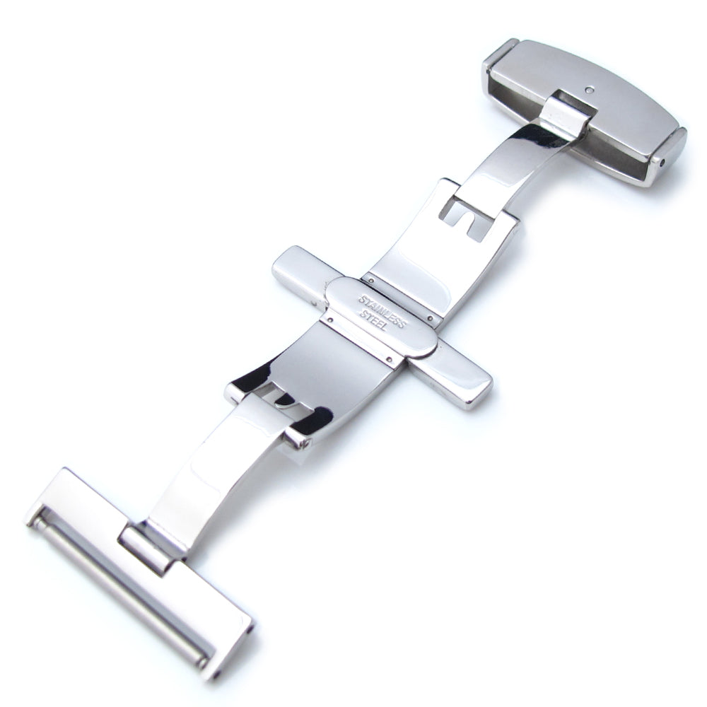 22mm, 24mm Stainless Steel Double Deployment Buckle / Clasp