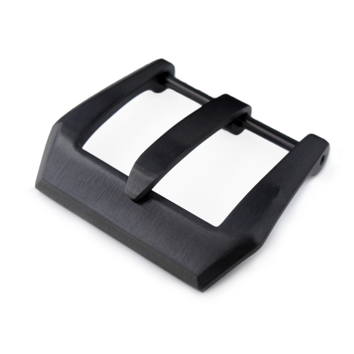 20mm, 22mm or 24mm High Quality 316L Stainless Steel Screw type Bevel PV 4mm Tongue Buckle, PVD Black finish