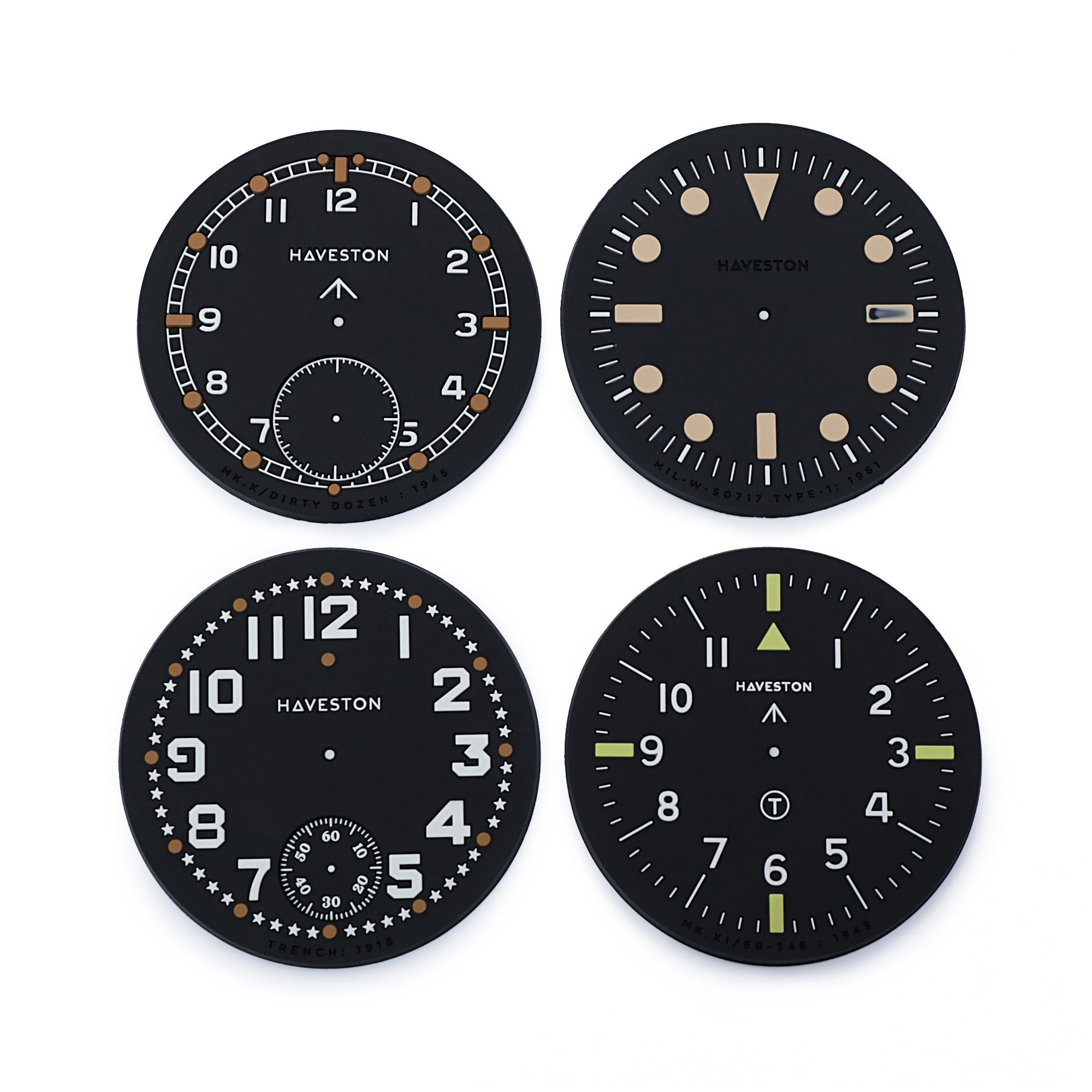 The Service Dial Coasters Set-B (pack of 4 patterns) by HAVESTON Straps