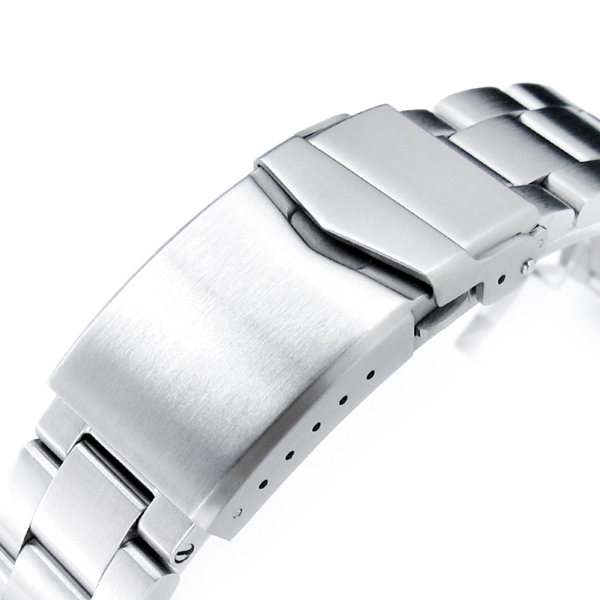 20mm Insert Endlink Super-O Boyer Watch Band for Seiko Alpinist SARB017 SPB155 SBEJ005 (compatible with Hamilton Khaki H70455733), Stainless Steel - Brushed, V Diver Clasp
