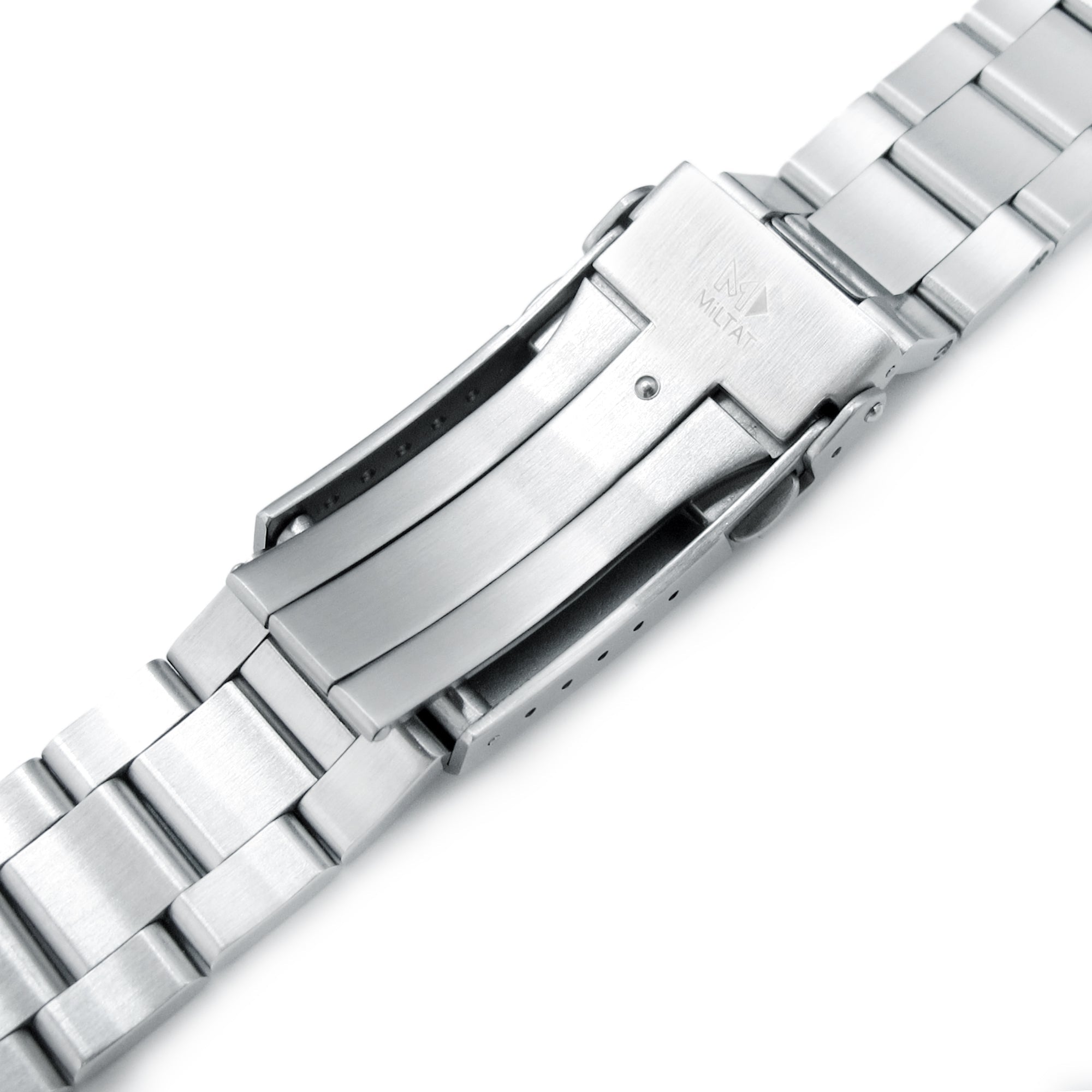 20mm Insert Endlink Super-O Boyer Watch Band for Seiko Alpinist SARB017 SPB155 SBEJ005 (compatible with Hamilton Khaki H70455733), Stainless Steel - Brushed, V Diver Clasp