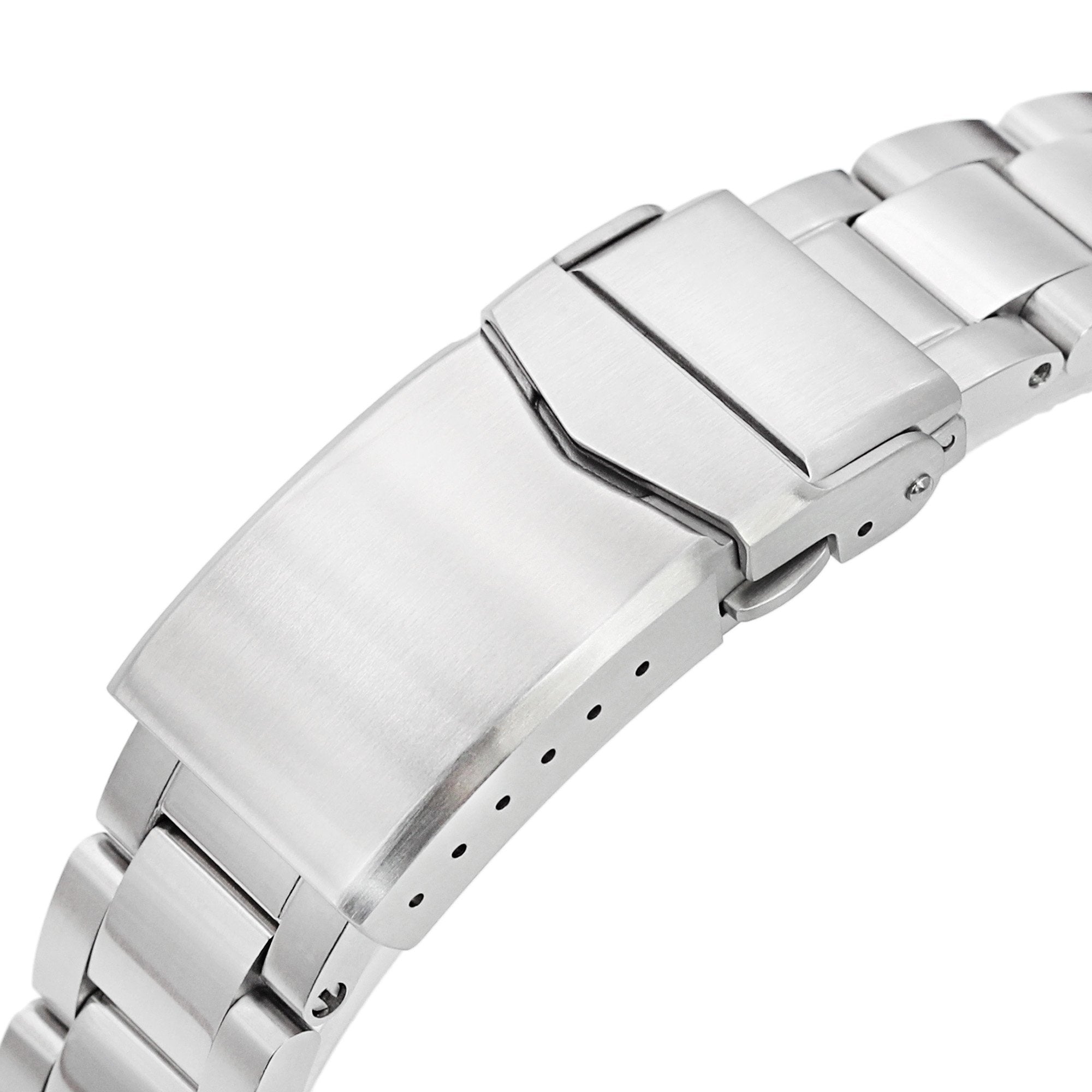 20mm Retro Shaver Blade Watch Band for Seiko Mini Turtles SRPC35 SBDY109 SBDY085, Stainless Steel - Brushed, V Diver Clasp
