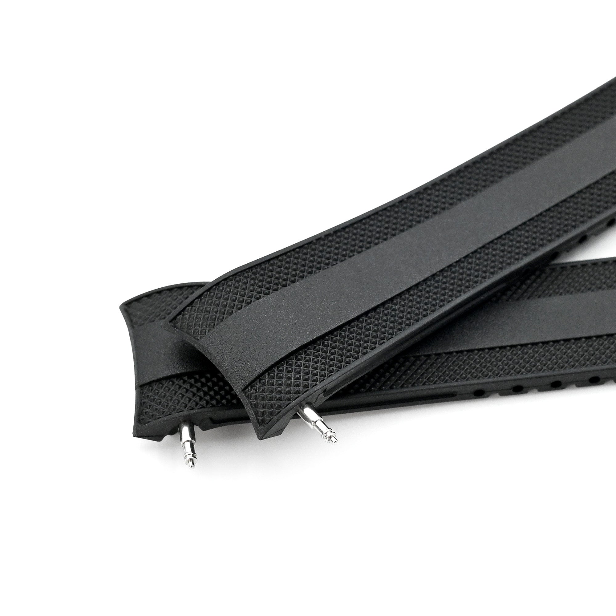 21mm StrapXPro - Black SMX02A Rubber Strap compatible with Seiko Speedtimer SSC911 Series
