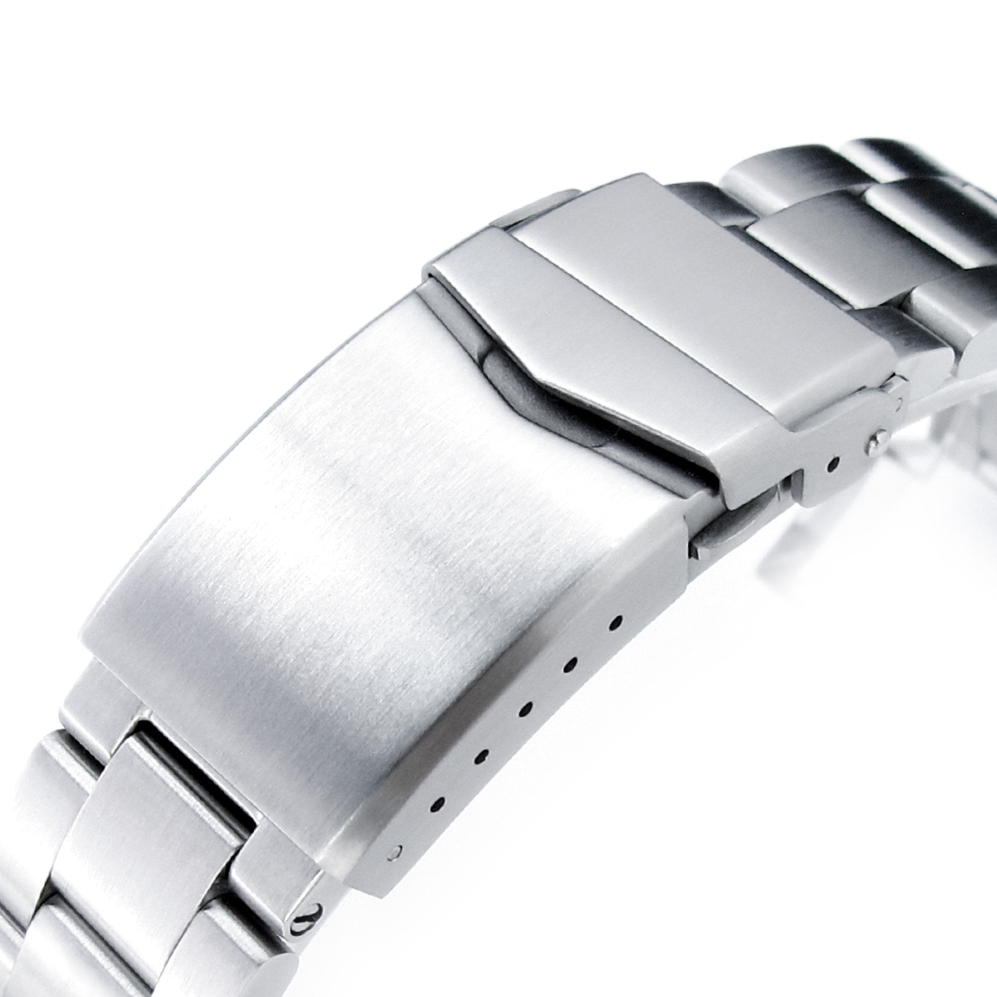 22mm Super-O Boyer Watch Band compatible with Seiko 6309-7040, 316L Stainless Steel Brushed V-Clasp