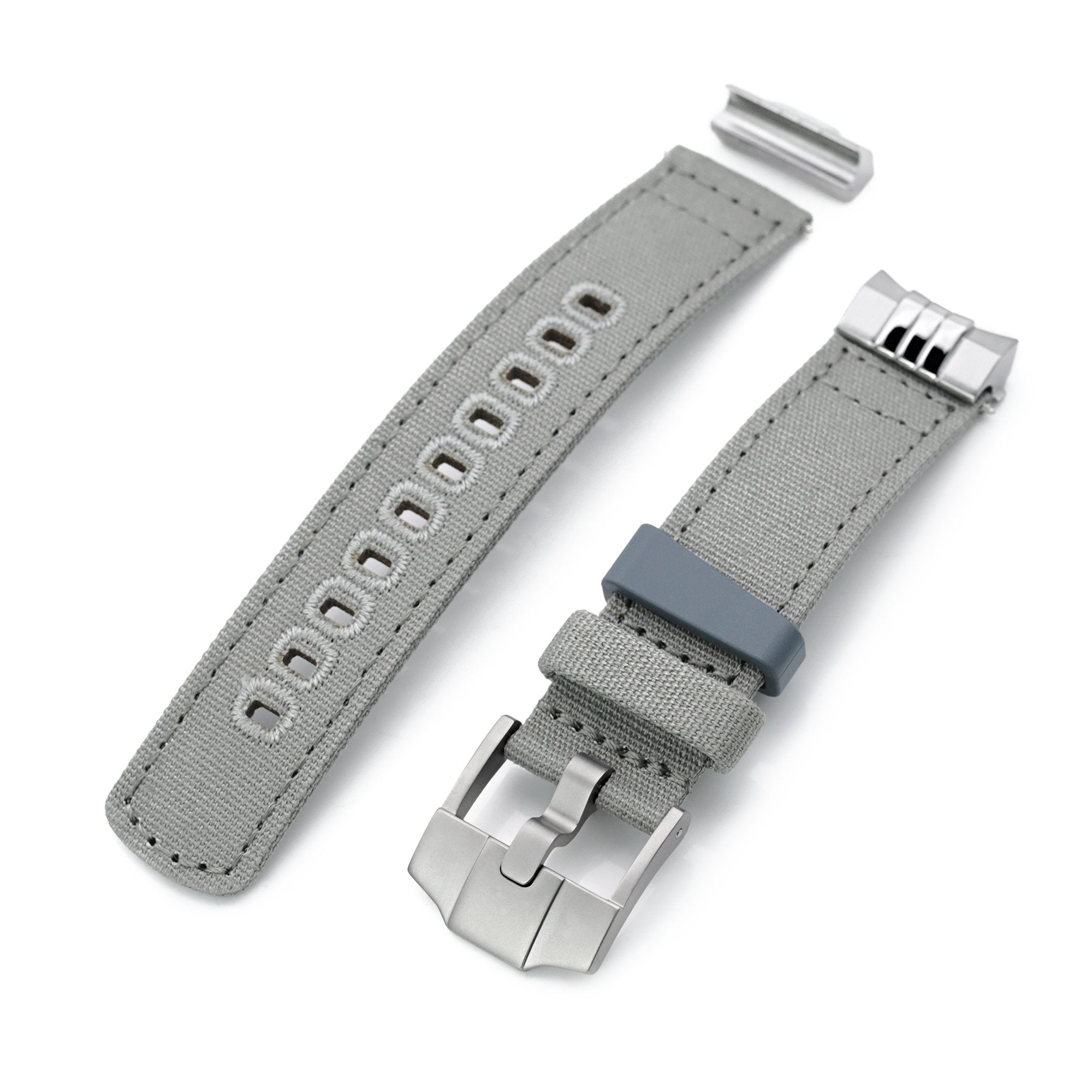 Endlink Plus Khaki Green Quick Release Canvas watch strap compatible with Seiko Sumo SPB103