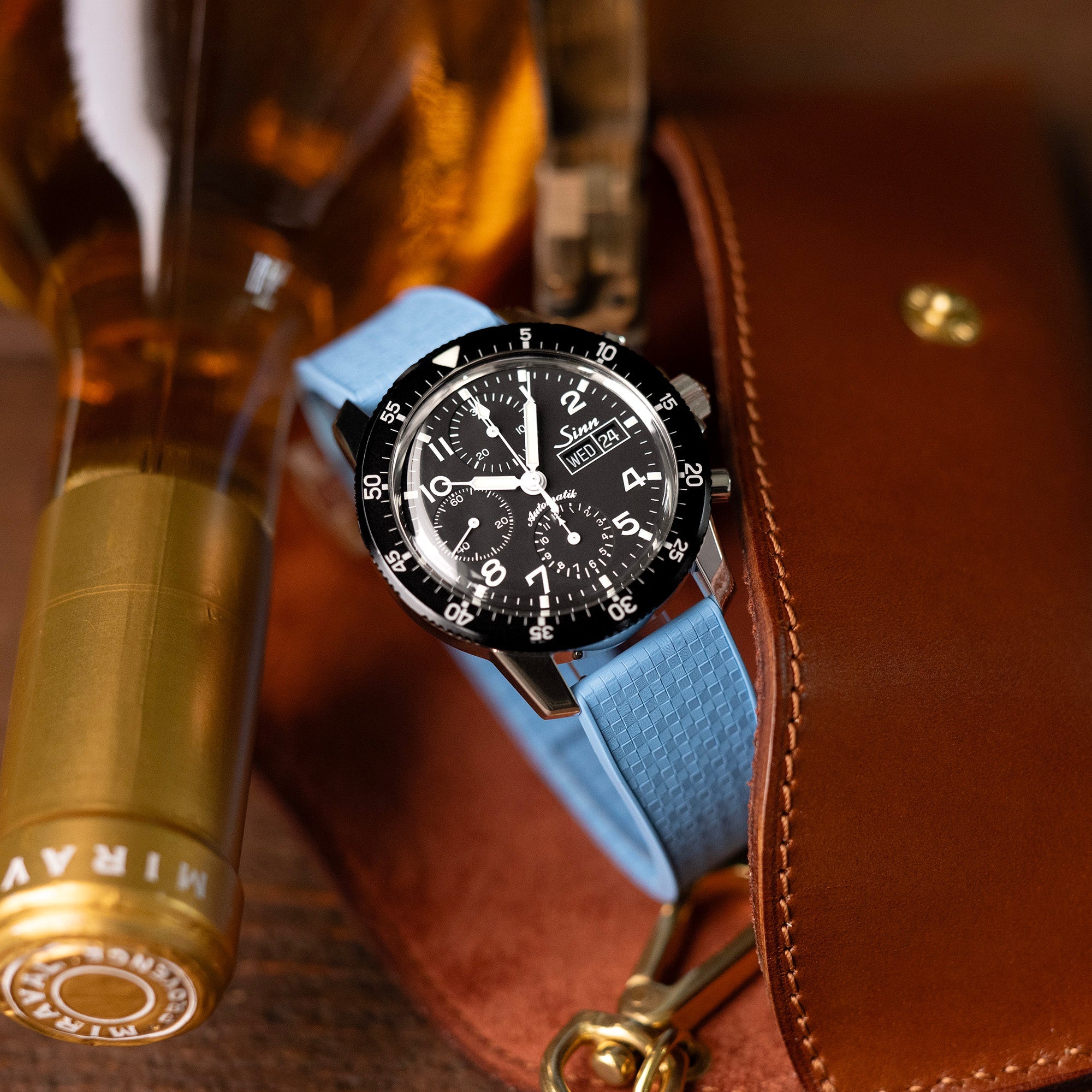 Quick Release FKM29 Sky Blue FKM Rubber watch strap