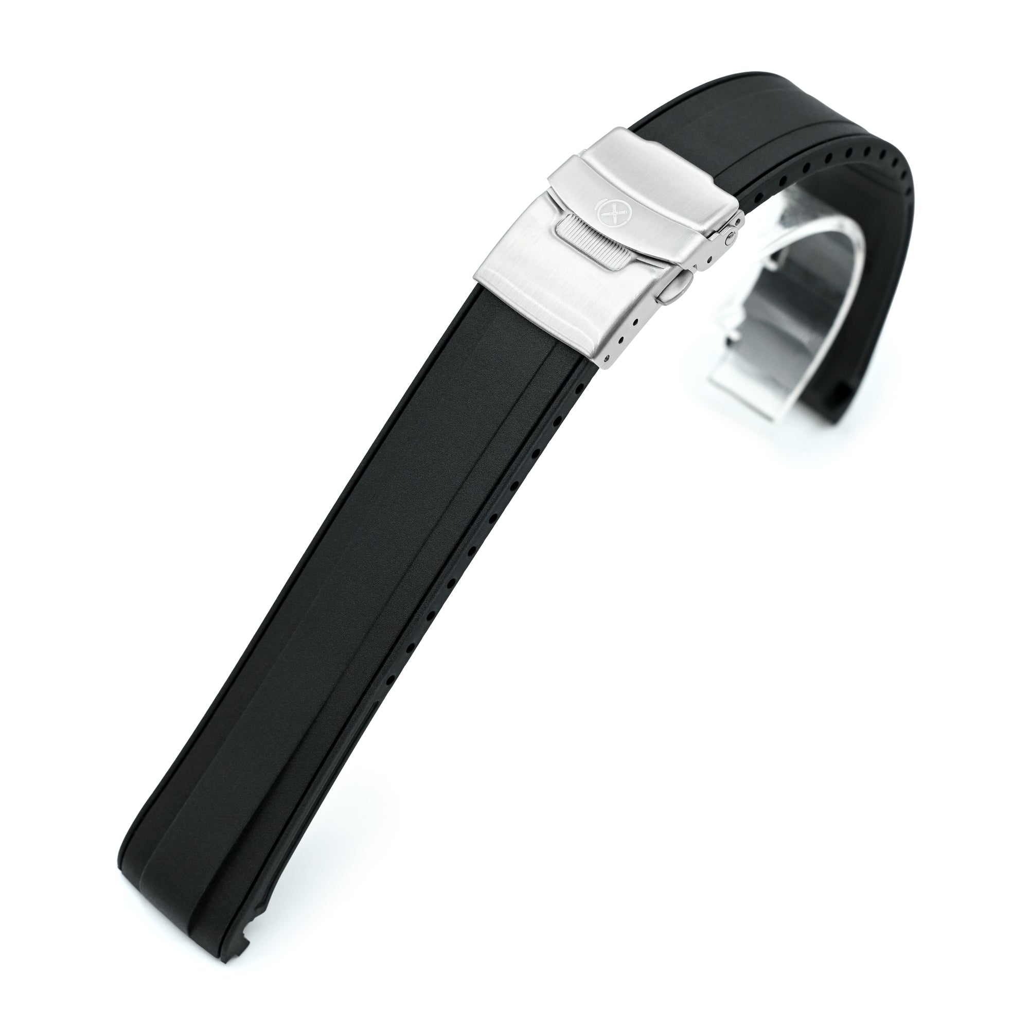 StrapXPro - SBX1A Rubber Strap for Seiko Prospex Steelmaster SPB185 Series, Black