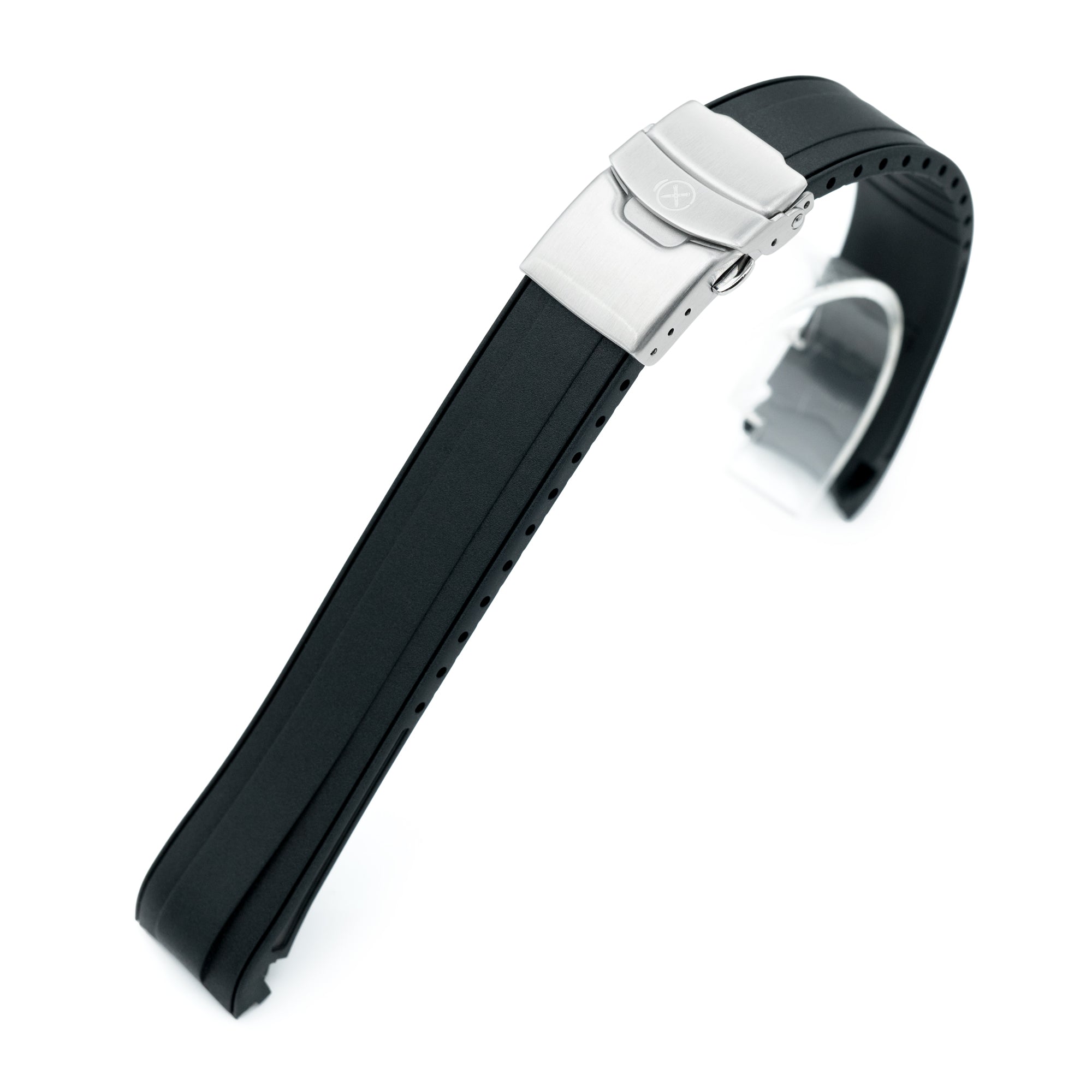 StrapXPro - SBX2B Rubber Strap for Seiko Prospex Mini Turtle Series SRPC35 SBDY109 SBDY085, Black