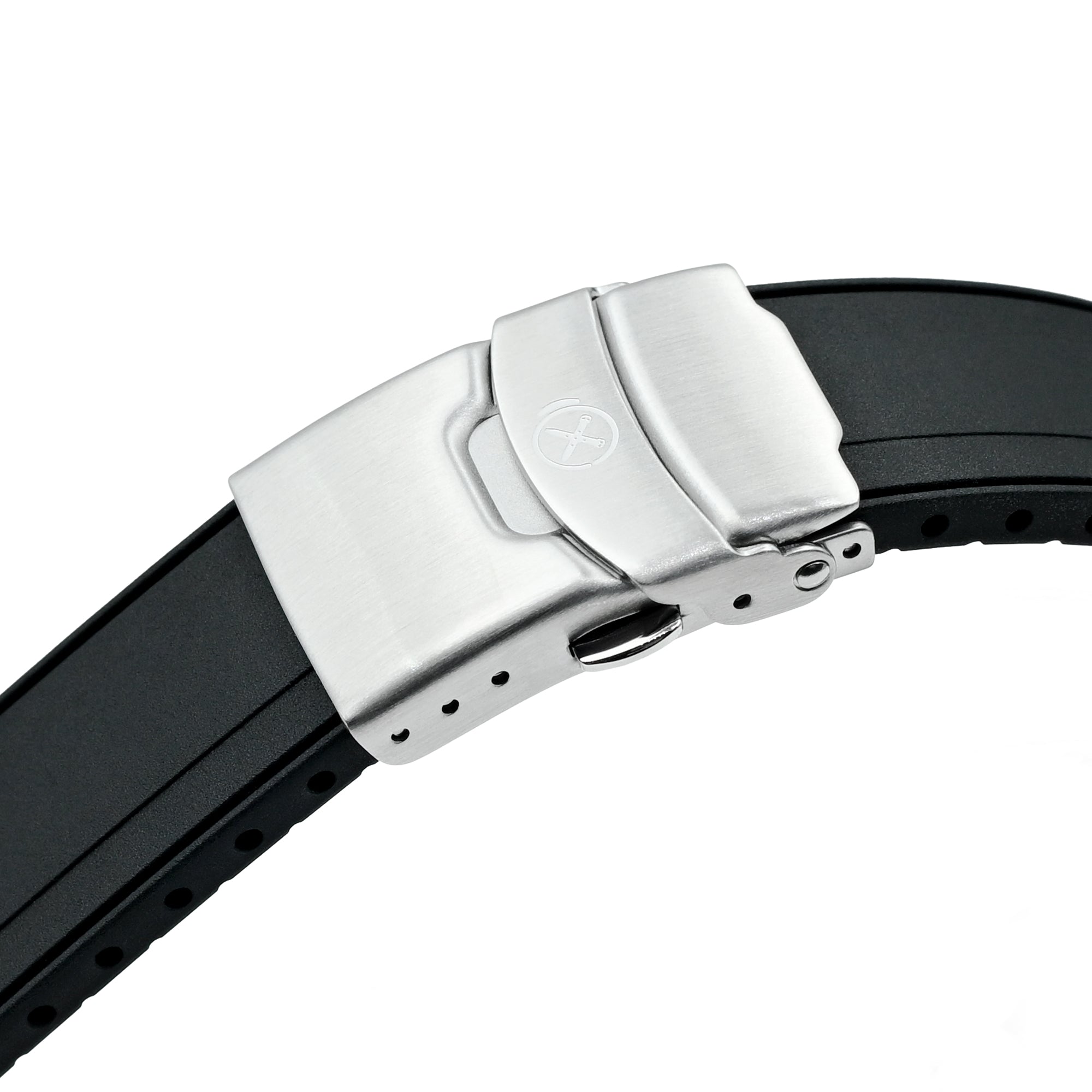 StrapXPro - SBX2B Rubber Strap for Seiko Prospex Mini Turtle Series SRPC35 SBDY109 SBDY085, Black