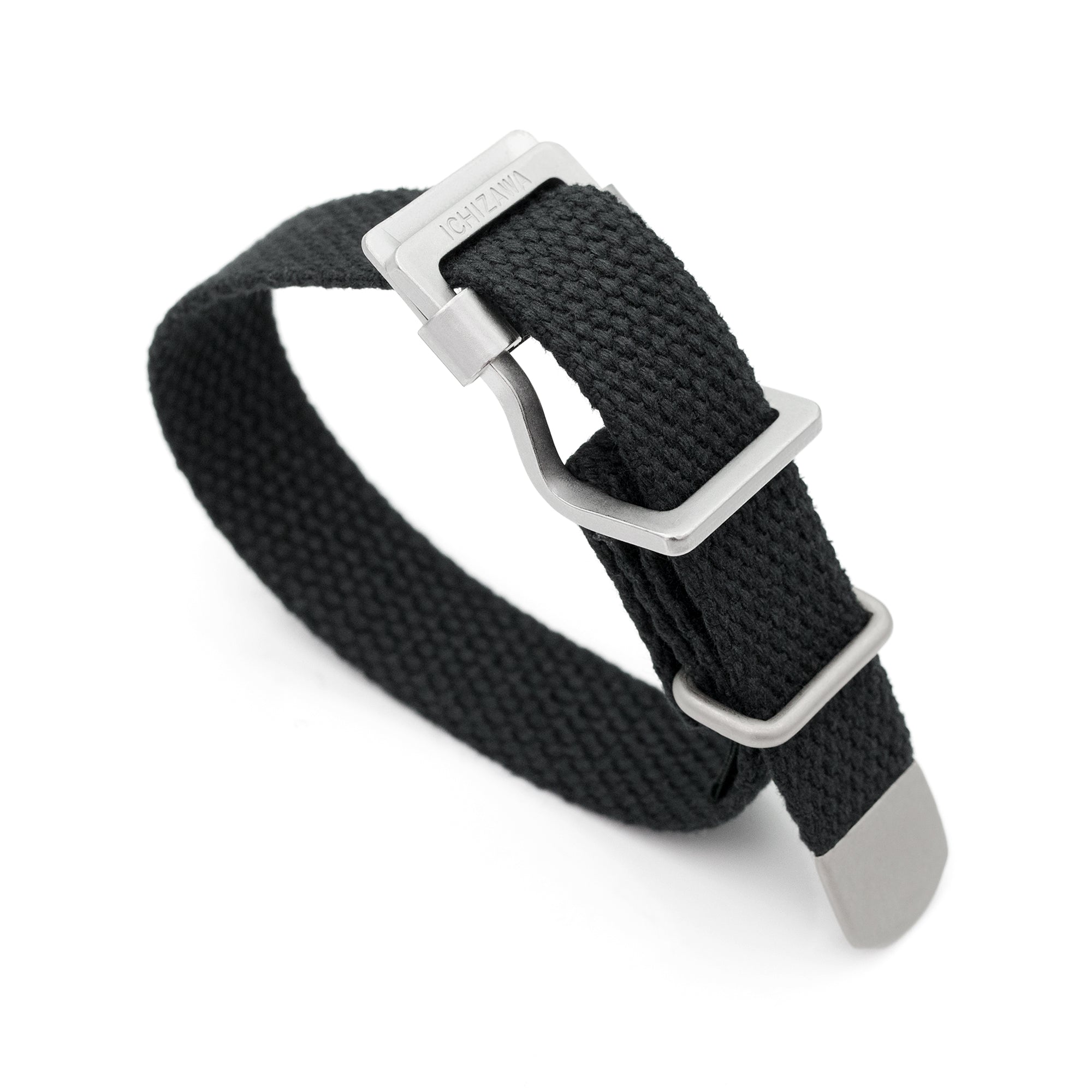 19mm Japanese Heavy Cotton Canvas Watch Strap, Black
