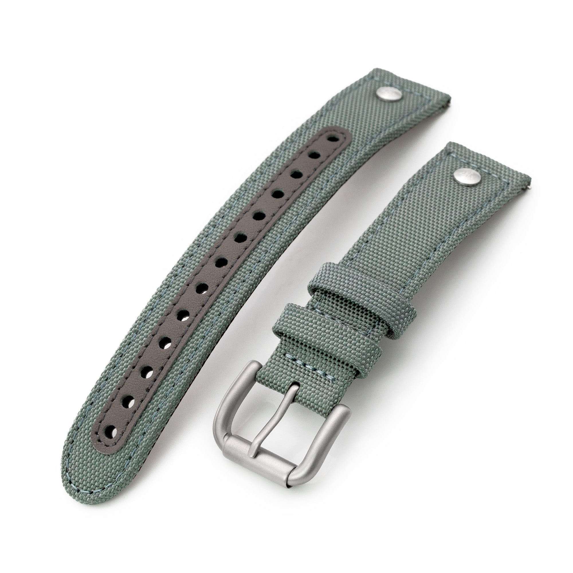 The AAF Sea Grey-637 Strap by HAVESTON Straps, 20mm or 22mm