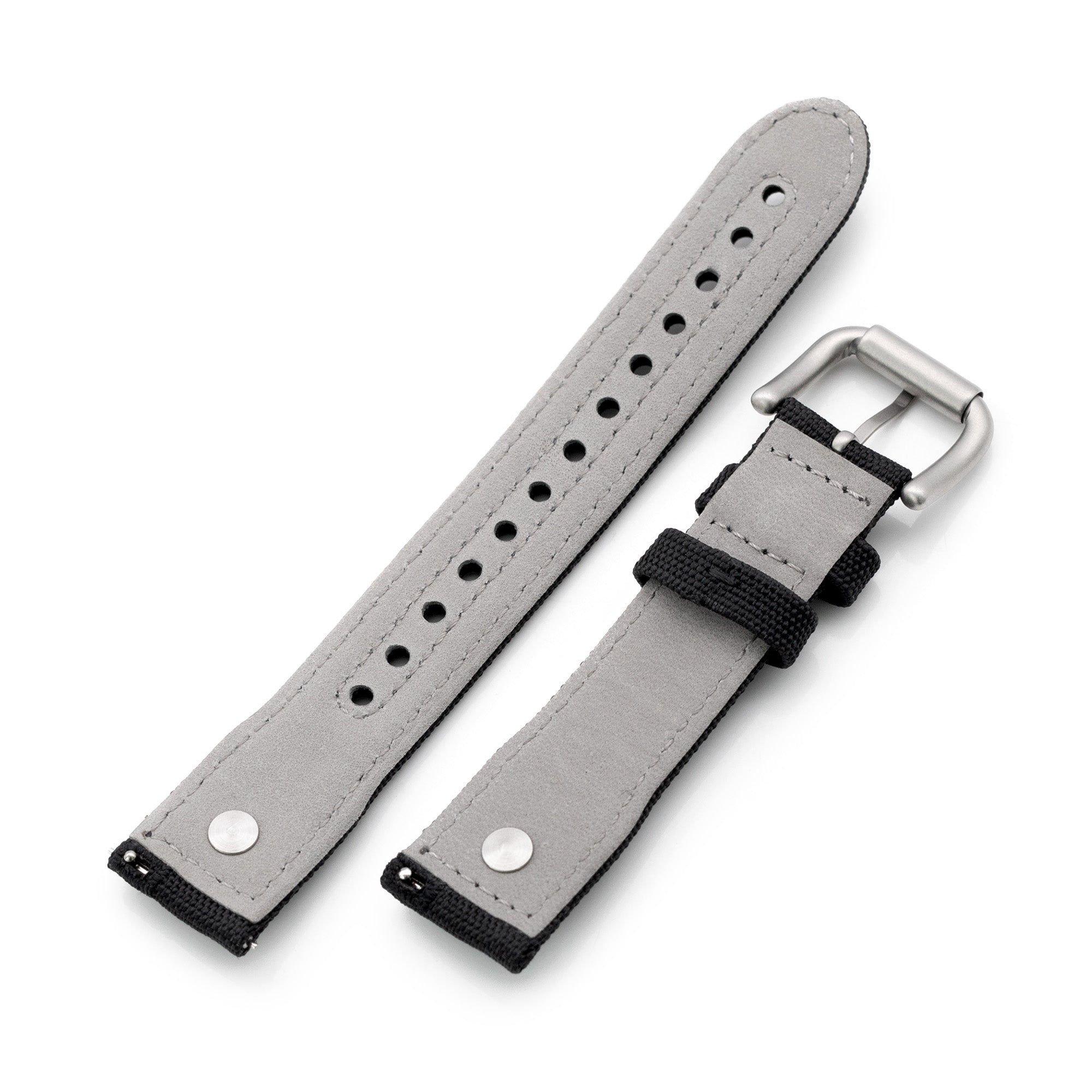 The AAF Black Strap by HAVESTON Straps, 20mm or 22mm