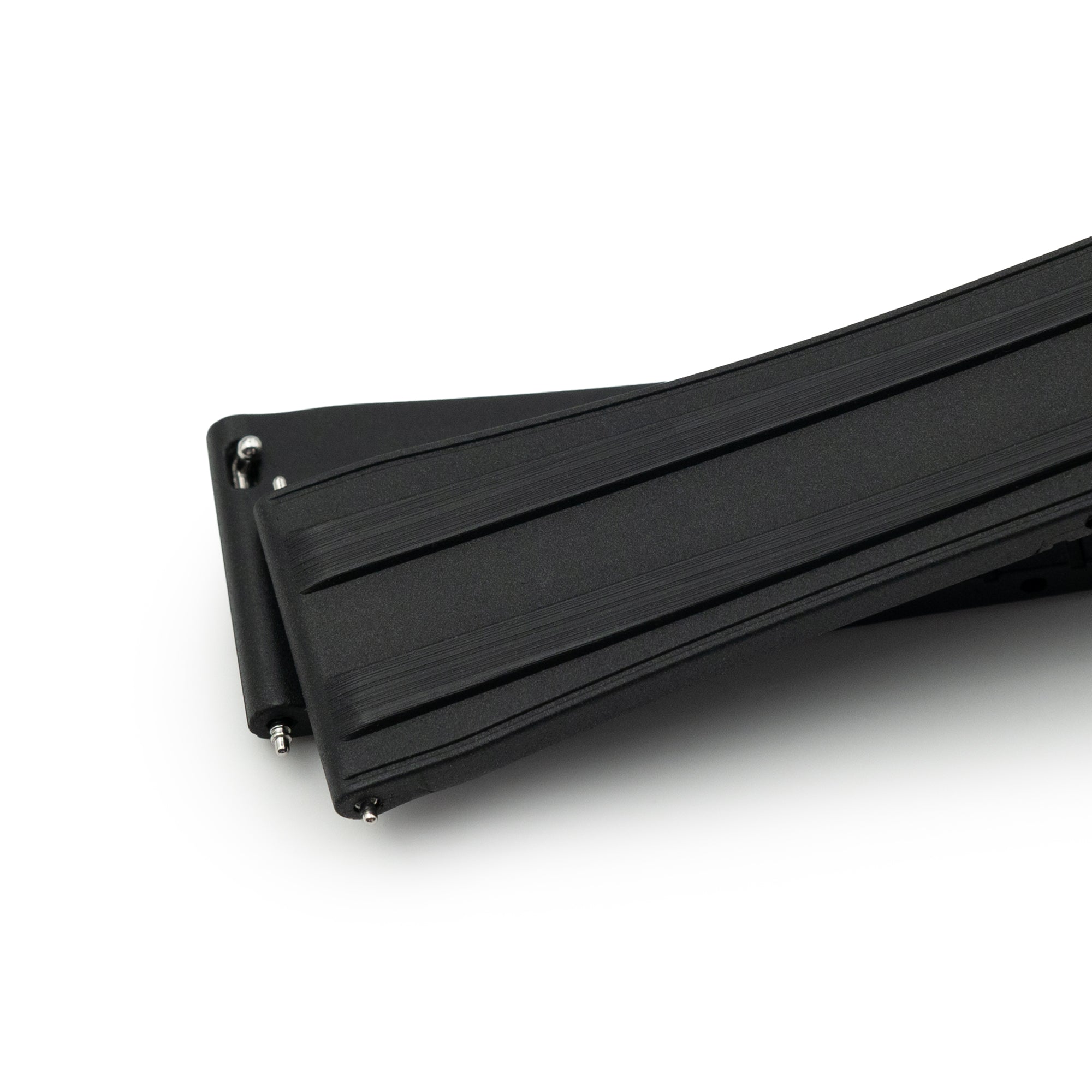 20mm Quick Release FKM28 Black FKM Rubber watch strap