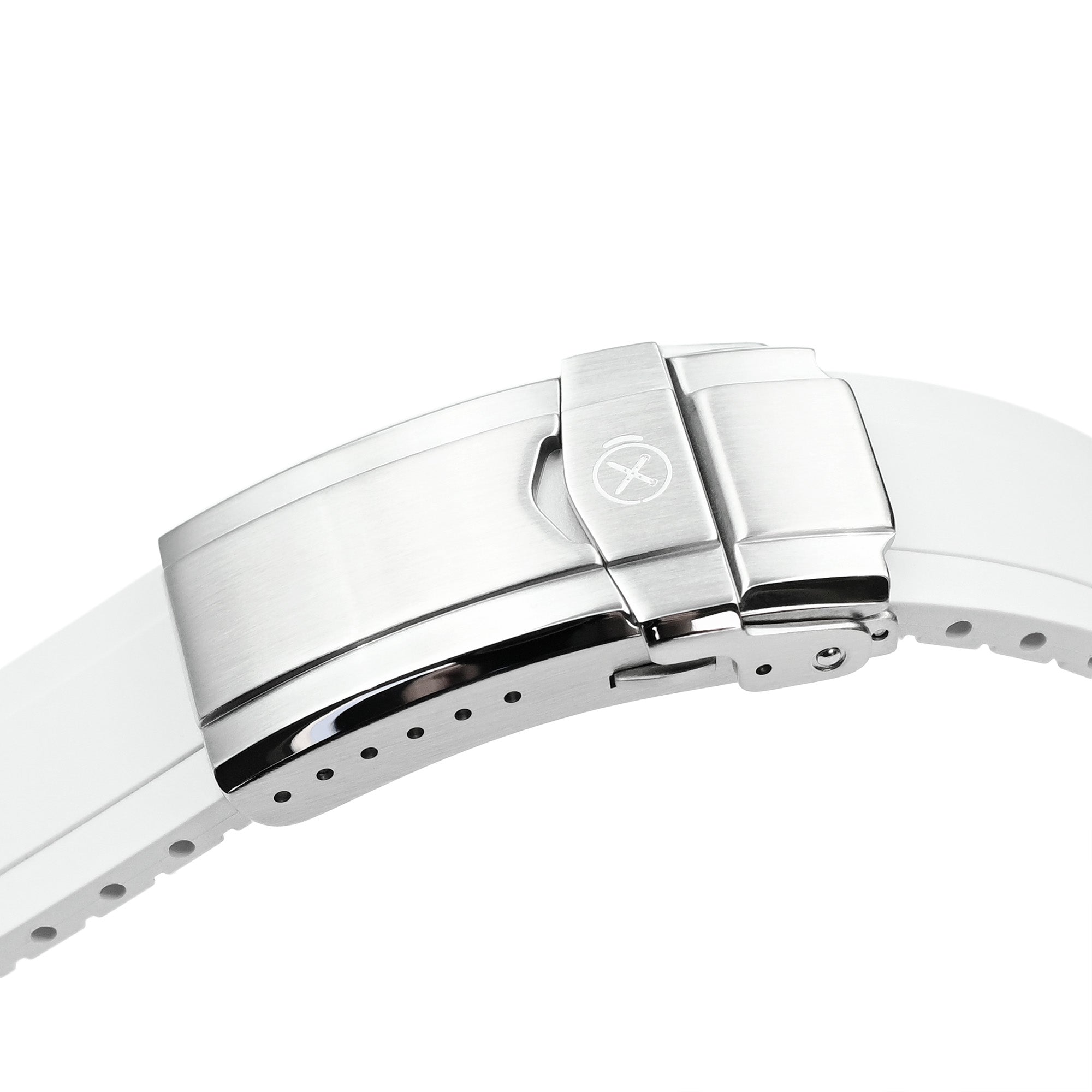 StrapXPro - DT01U Quick Release Universal Cut To Fit FKM Rubber Strap, White