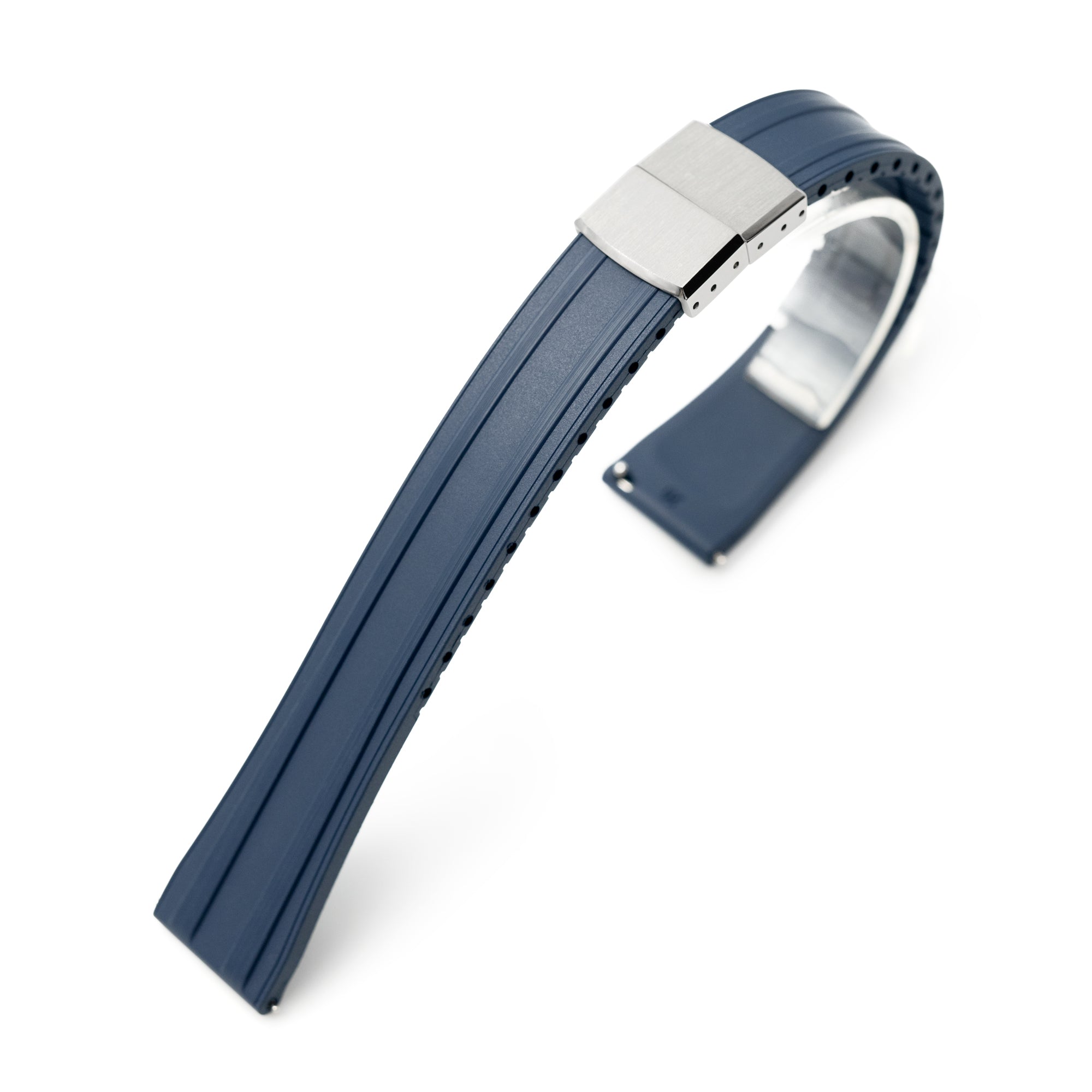 20mm Quick Release FKM28 Navy Blue FKM Rubber watch strap